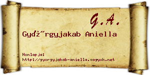 Györgyjakab Aniella névjegykártya